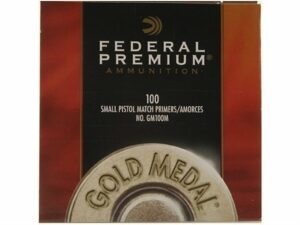 Federal Premium Gold Medal Small Pistol Match Primers #100M Box of 1000 (10 Trays of 100) For Sale