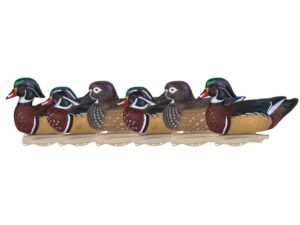 Flambeau Storm Front 2 Wood Duck Decoys Pack of 6 For Sale