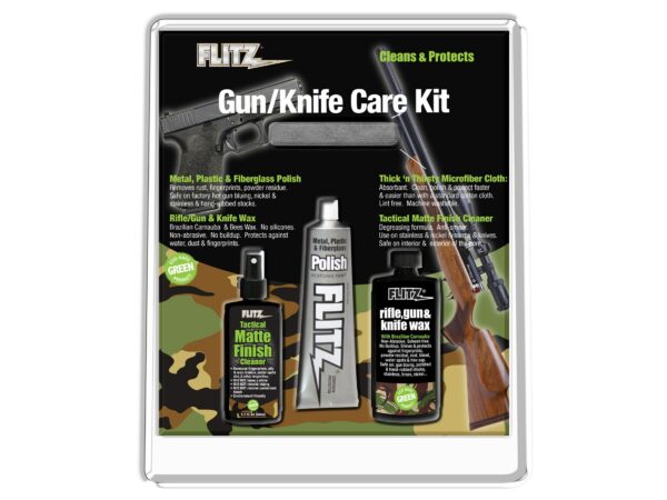 Flitz Rifle, Gun and Knife Wax, Polish and Cleaner Care Kit For Sale