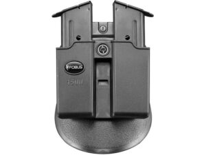 Fobus Evolution Roto-Paddle Double Magazine Pouch Ambidextrous Single-Stack 1911 45 ACP Polymer Black For Sale