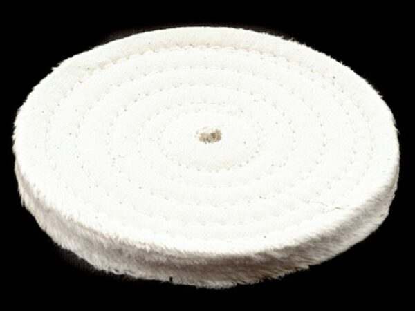 Formax 6″ Diameter 1/2″ Thick Spiral Sewn Cotton Buffing and Polishing Wheel for 5/8″ or 1/2″ Arbor Hole For Sale