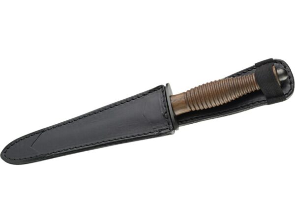 Fox Knives Fairbairn-Sykes Fixed Blade Knife 6.69″ Dagger N690 Black PVD Blade Walnut Handle Brown For Sale