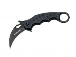 Fox Knives Kerambit 479 Folding Knife 3.14″ Karambit N690Co Stainless Steel Blade G-10 Handle Black For Sale
