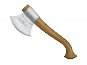 Fox Knives Trekking Axe 5.5″ 12C27 Stainless Steel Blade 13.8″ Overall Length Sassafras Wood Handle For Sale