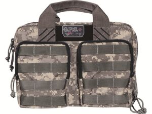 G.P.S. Tactical Quad Range Bag and 2 Pistol Case Nylon Fall Digital For Sale