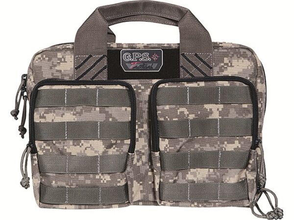 G.P.S. Tactical Quad Range Bag and 2 Pistol Case Nylon Fall Digital For Sale