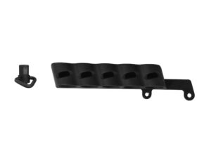 GG&G Side Saddle Shotshell Carrier Remington 870 Tac-14 12 Gauge 5-Round with Quick Detach Angular Sling Swivel Aluminum Black For Sale