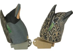 GHG Pro-Grade Green Wing Teal Butt-Up Feeder Duck Decoy Pack of 2 For Sale