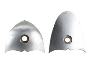 Galazan Heel and Toe Plate Set Polished Steel in the White For Sale