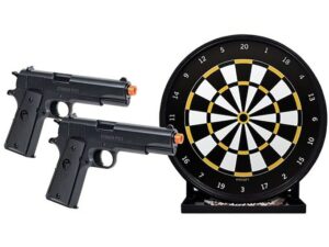 Game Face Stinger Challenge Airsoft Pistol Kit 6mm BB Spring Powered Single Shot Black with Target For Sale