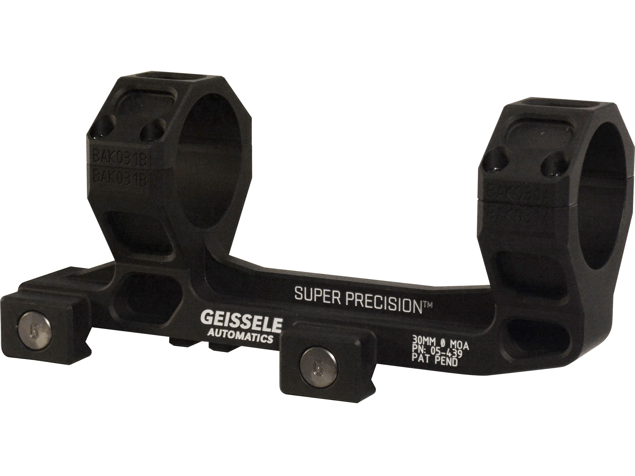 Geissele Super Precision Cantilever Scope Mount with Integral Rings 7075-T6 Aluminum For Sale