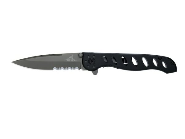 Gerber EVO Folding Knife 3.4″ Drop Point High Carbon Stainless Steel Blade Aluminum Handle Black For Sale