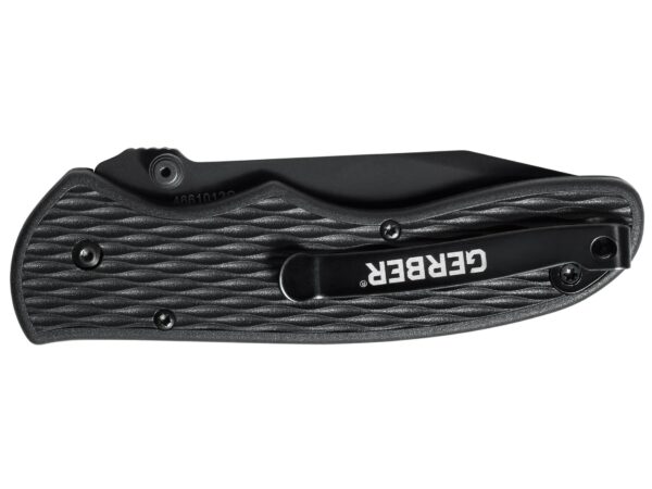 Gerber Fast Draw Folding Pocket Knife 3.0″ Serrated Tanto Point 7Cr17MoV Steel Blade Nylon Handle Black For Sale