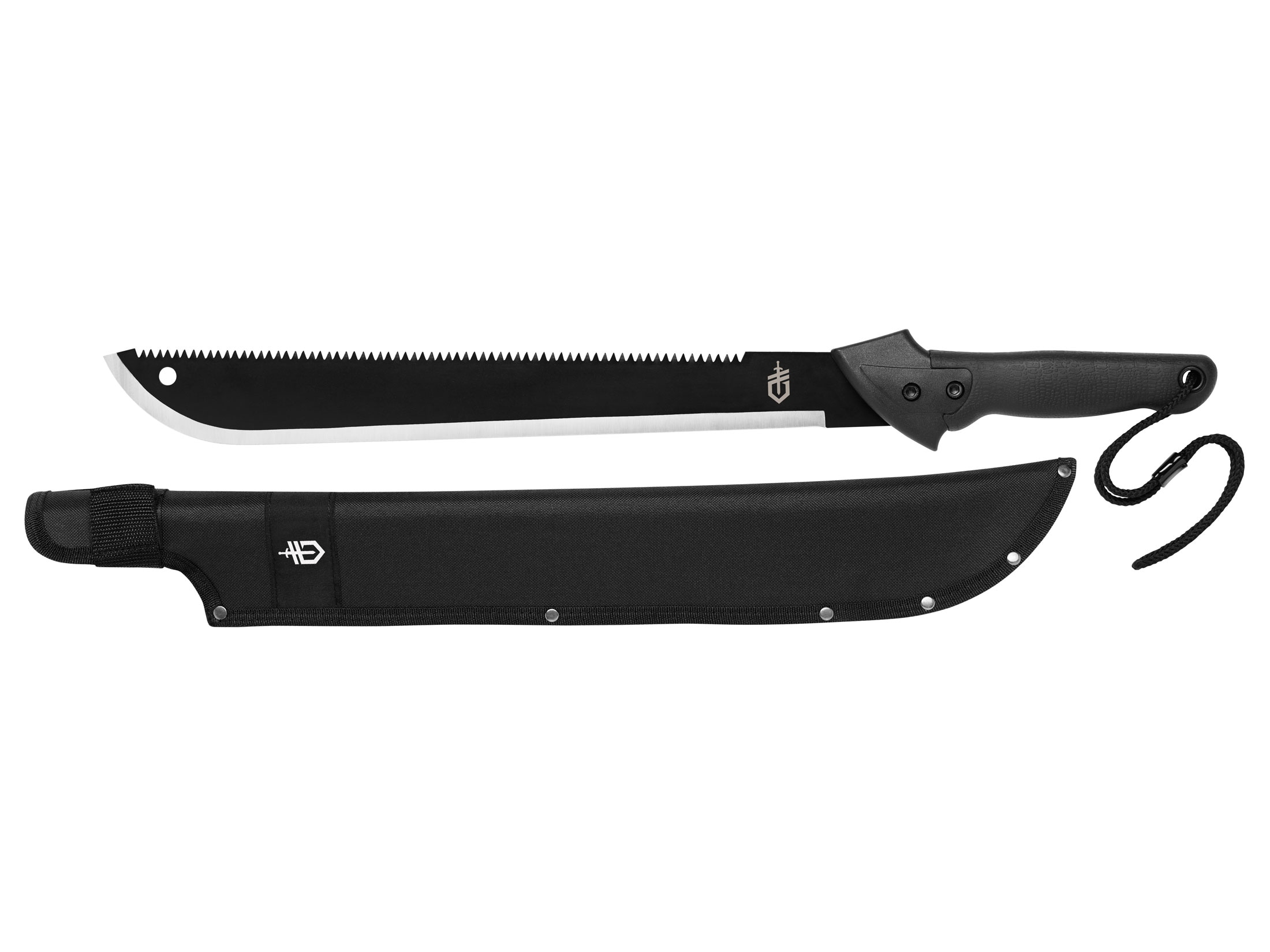 Gerber Gator Machete 18″ High Carbon Steel Blade Rubber Handle Black For Sale