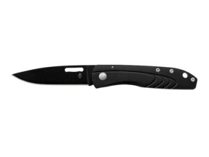 Gerber STL 2.0 Folding Knife 2″ Drop Point 440A Black Stainless Steel Blade and Handle For Sale