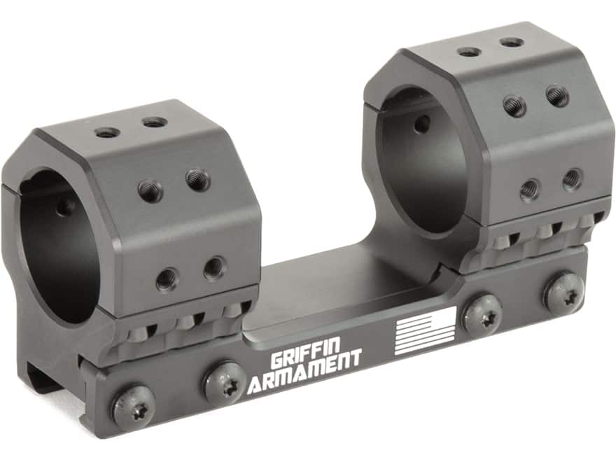 Griffin Armament SPRM Standard Scope Mount with Integral Rings Matte For Sale