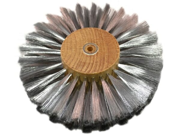 Grobet 6″ Diameter 4 Row Brushing Wheel .003 Stainless Steel For Sale
