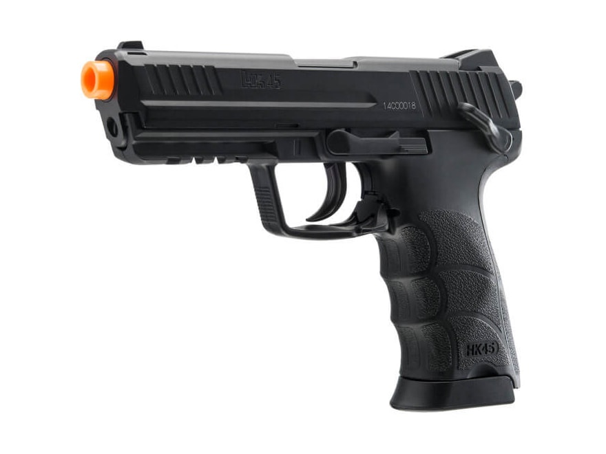 HK HK45 CO2 Airsoft Pistol 6mm BB CO2 Powered Semi-Automatic Black For Sale