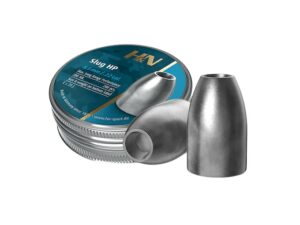 H&N Slug Air Gun Pellets 22 Caliber 5.51mm (.217) Head-Size Hollow Point Tin of 200 For Sale