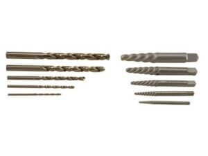 Hanson Screw Extractor Set and Drill Bit Set 10 Piece For Sale