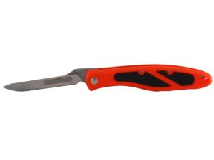 Havalon Piranta Edge Folding Skinning Knife ABS Handle Orange For Sale