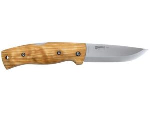 Helle Bleja Folding Knife 3.35″ Drop Point Laminated Steel Satin Blade Birch Handle Brown For Sale