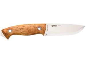 Helle Utvaer Fixed Blade Knife 4.13″ Drop Point 12C27 Sandvik Satin Blade Birch Handle Brown For Sale