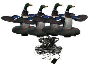 Higdon Floating Flasher 2 Plug N Hunt Drake 4 Unit Hard Wired Motion Duck Decoy System For Sale