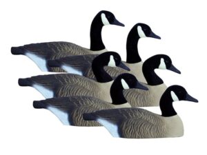 Higdon Full Size Half Shell Canada Goose Decoy Polymer Pack of 6 For Sale