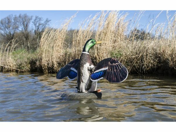 Higdon XS Floating Flasher 12 Volt Mallard Drake Motion Duck Decoy Polymer For Sale