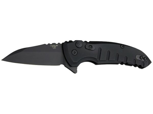 Hogue X1-MicroFlip Folding Knife 2.75″ Black Wharncliffe CPM-154 Stainless Steel Blade Aluminum Handle Black For Sale