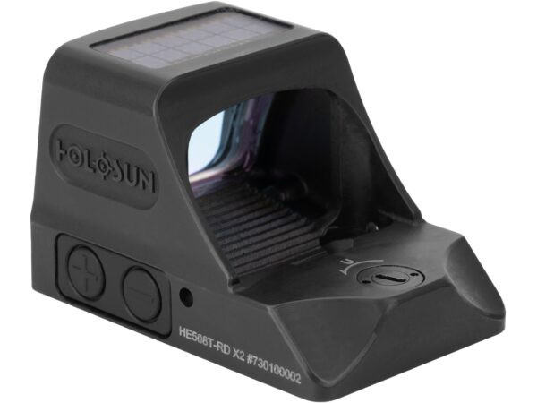 Holosun HE508T-X2 Elite Reflex Sight 1x Selectable Red Reticle Solar/Battery Powered Titanium Matte For Sale