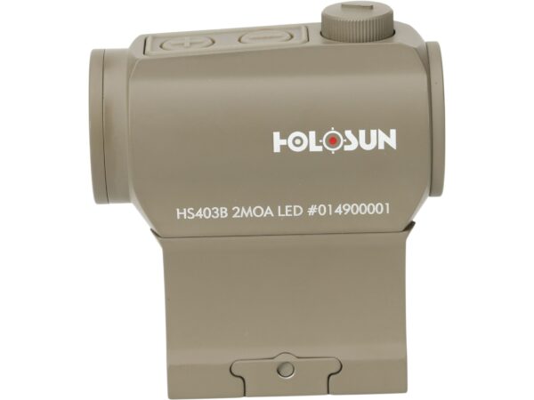Holosun HS403B Paralow Red Dot Sight 1x 2 MOA Dot Picatinny-Style Low and Lower 1/3 Co-Witness Mounts Flat Dark Earth For Sale