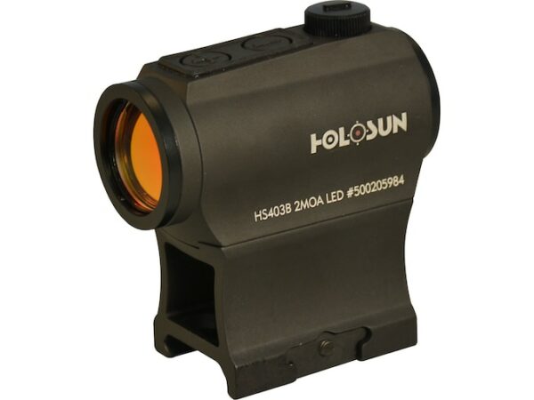Holosun HS403B Paralow Red Dot Sight 1x 2 MOA Dot Picatinny-Style Low and Lower 1/3 Co-Witness Mounts Matte For Sale