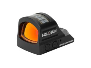 Holosun HS407CO-X2 Reflex Sight 1x 8 MOA Ring Reticle Solar/Battery Powered Matte For Sale