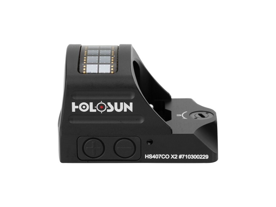 Holosun HS407CO-X2 Reflex Sight 1x 8 MOA Ring Reticle Solar/Battery Powered Matte For Sale