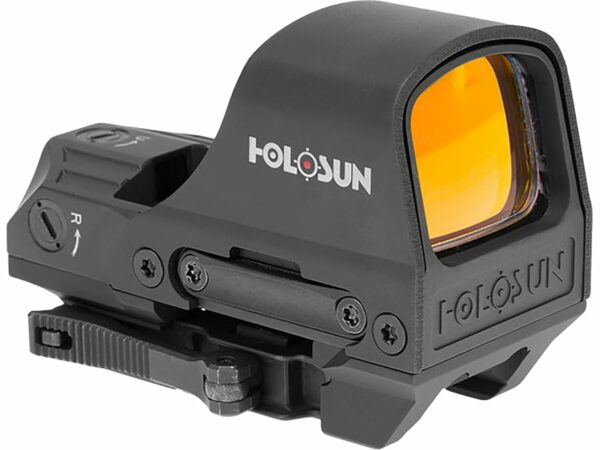 Holosun HS510C Reflex Sight 1x Selectable Reticle Quick-Release Mount Solar/Battery Powered Matte For Sale
