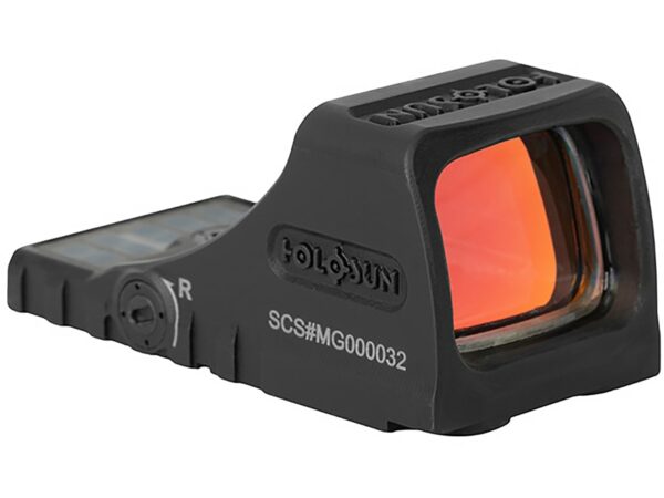Holosun SCS-MOS Reflex Sight 1x Selectable Reticle Solar/Battery Powered for Glock MOS Matte For Sale