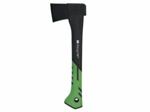 Hooyman Hatchet 1065 Black Carbon Steel Blade Non-Slip Grip Handle Green/Black For Sale