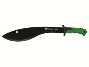 Hooyman Kukri Machete 21.5″ 3Cr13 Stainless Steel Blade Non-Slip Grip Handle Green/Black For Sale