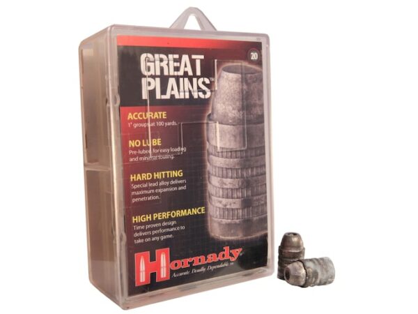 Hornady Great Plains Muzzleloading Bullets Lead Hollow Point Box of 20 For Sale