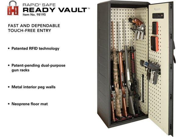 Hornady RAPiD Safe Ready Vault Wi-Fi Enabled Gun Safe Steel Black For Sale