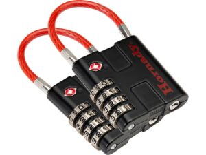 Hornady TSA Approved Combination Cable Padlock Package of 2 For Sale