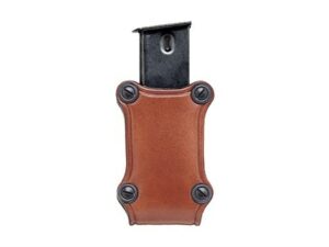 Hunter 5400 Pro-Hide Single Magazine Pouch Single-Stack Magazine Leather Brown For Sale