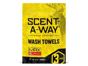 Hunter’s Specialties Scent-A-Way Scent Elimination Wash Towels/Hand/Field Wipes Pack of 12 For Sale