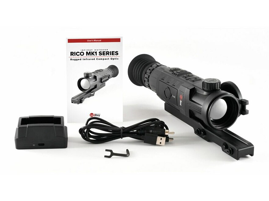 IRay RICO Thermal Rifle Scope 3x 50mm 640×480 Weaver-Style Mount Matte For Sale