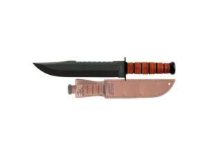 KA-BAR Big Brother Fixed Tactical Blade Knife 9.38″ Clip Point and Serrated Back Section 1095 Cro-Van Steel Blade For Sale