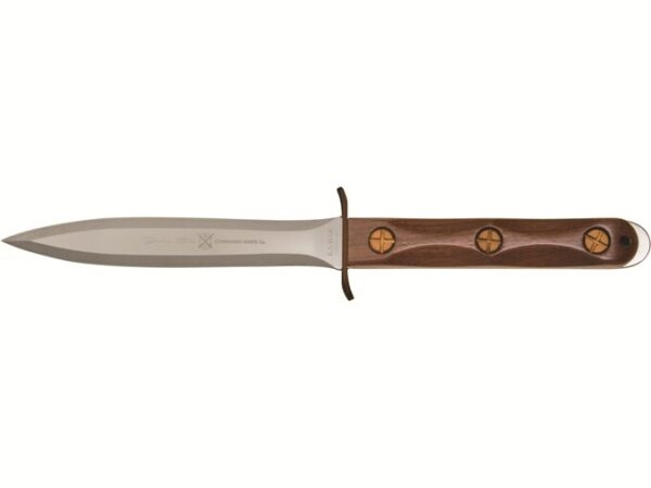 KA-BAR Ek Commando Presentation Fixed Blade Knife 6.625″ Spear Point 440C Stainless Steel Blade Walnut Handle For Sale