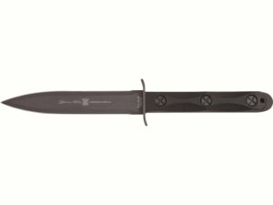 KA-BAR Ek Model 4 Fixed Blade Knife 6.625″ Spear Point 1095 Cro-Van Steel Blade Glass Filled Nylon Handle Black For Sale