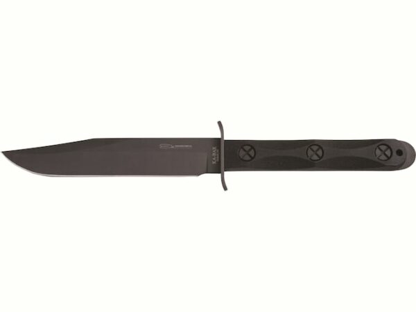 KA-BAR Ek Model 5 Fixed Blade Knife 6.825″ Bowie 1095 Cro-Van Steel Blade Glass Filled Nylon Black For Sale